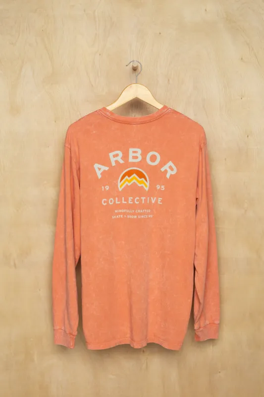 MTN Long Sleeve Tee - Mineral Wash Amber sold by Arbor