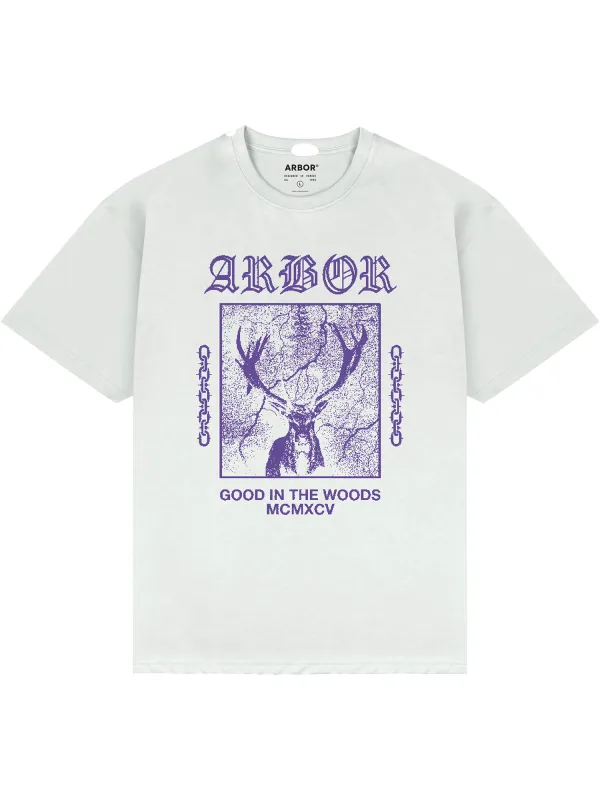 Stag T-Shirt - White sold by Arbor