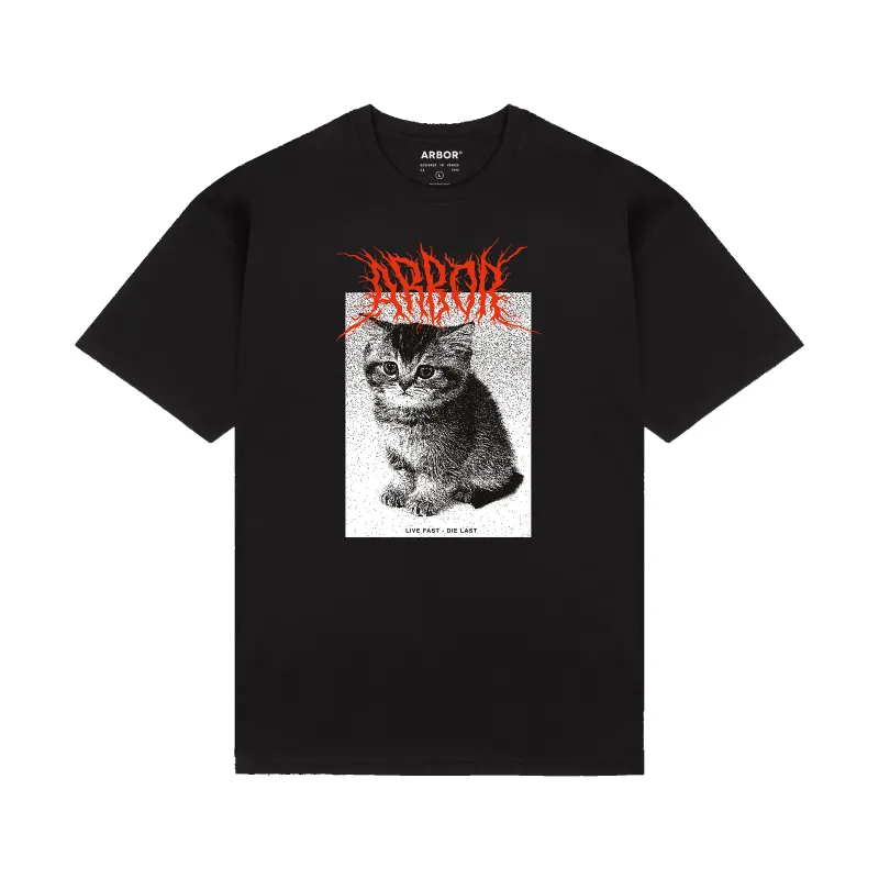 Kitten T-Shirt - Black made by Arbor