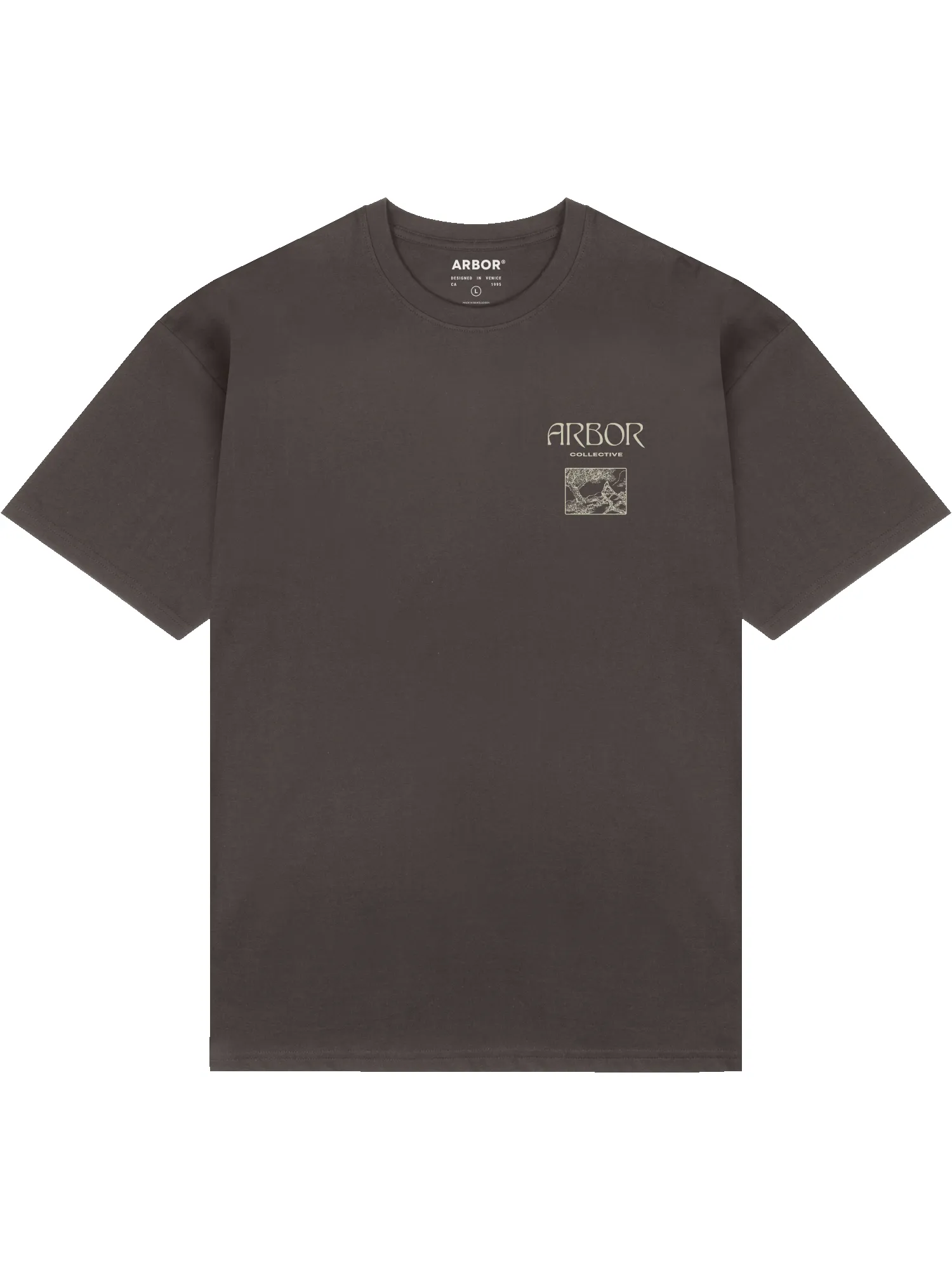 Evergreen T-Shirt - Faded Black sold by Arbor product image thumbnail 2