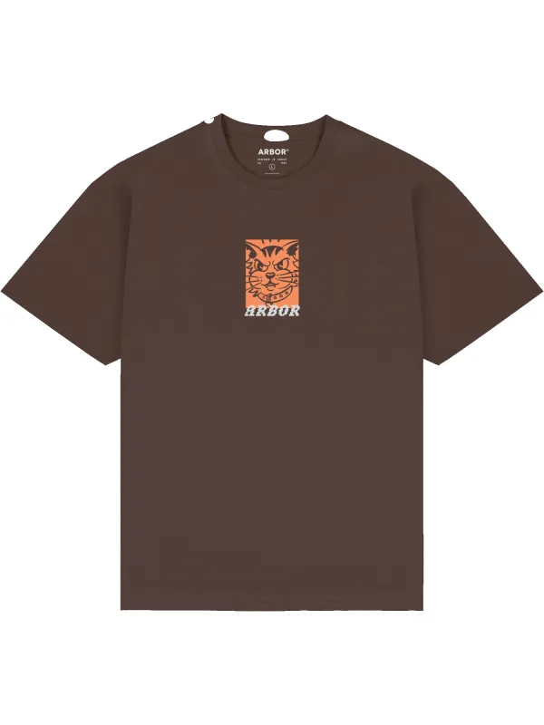 Whiskers T-Shirt - Chocolate made by Arbor