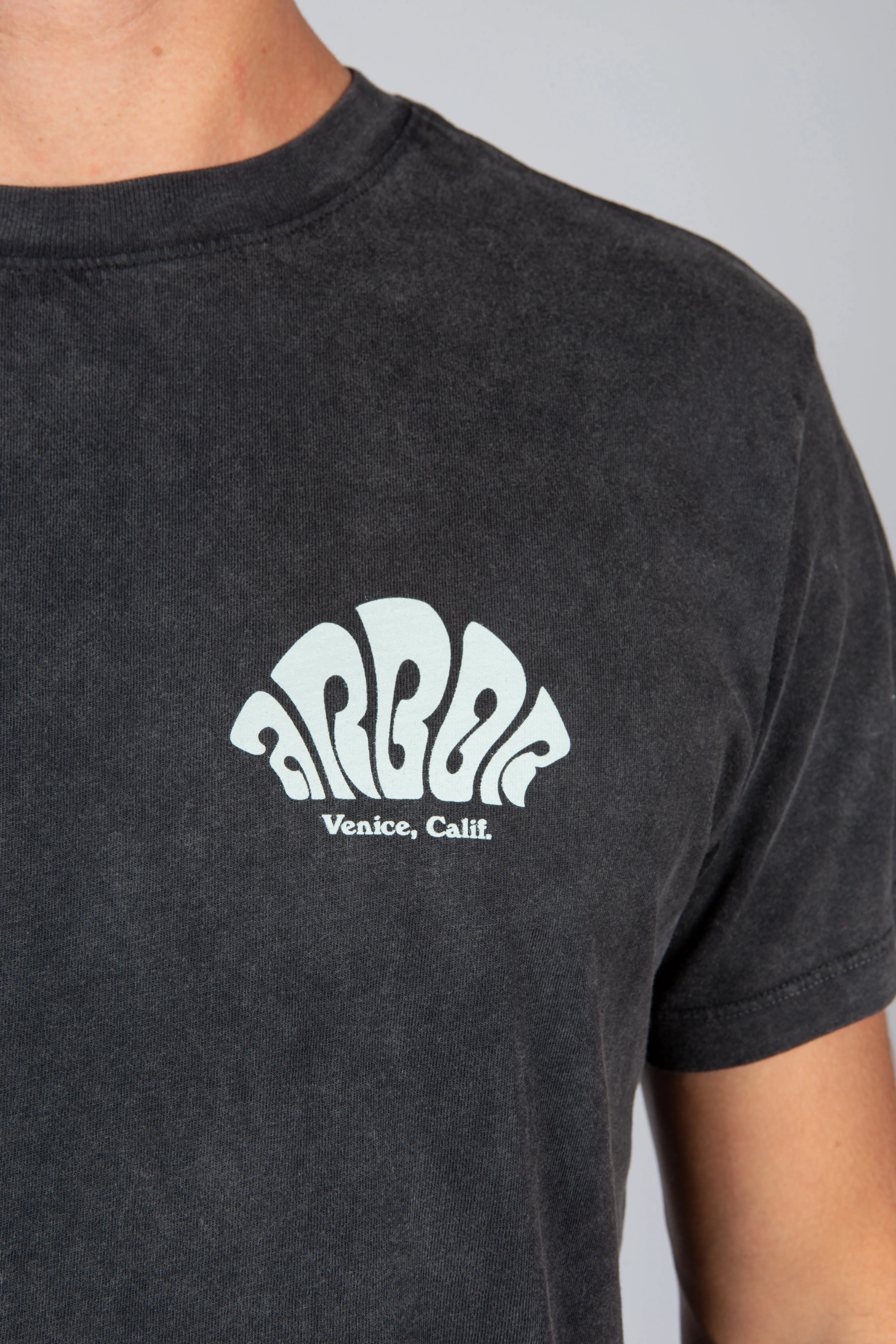 Microdose Tee - Mineral Wash Black sold by Arbor product image thumbnail 5