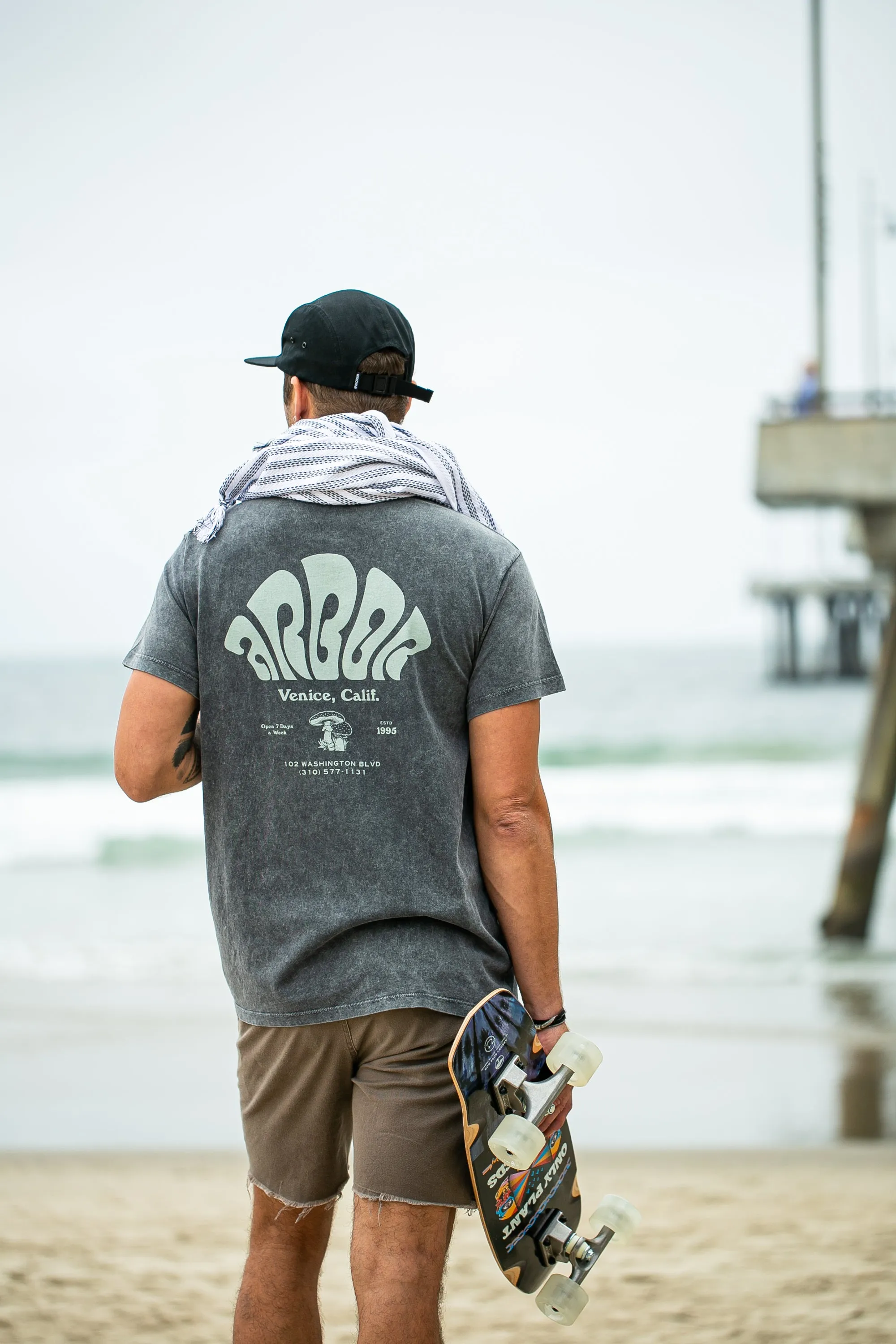 Microdose Tee - Mineral Wash Black sold by Arbor product image thumbnail 3