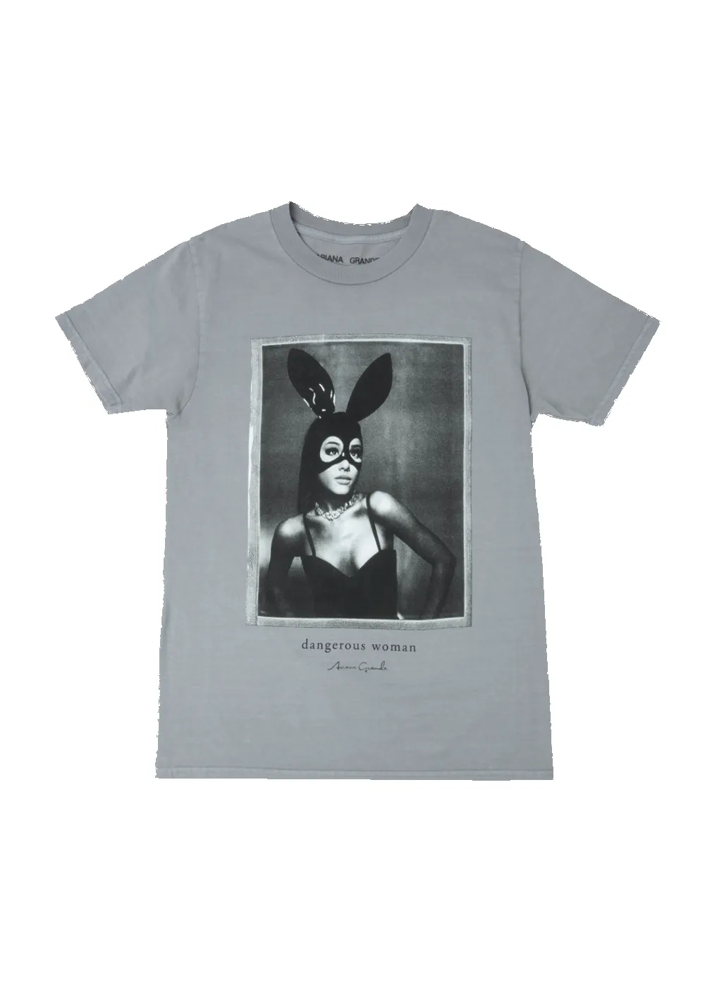 dangerous woman gray t-shirt sold by Ariana Grande