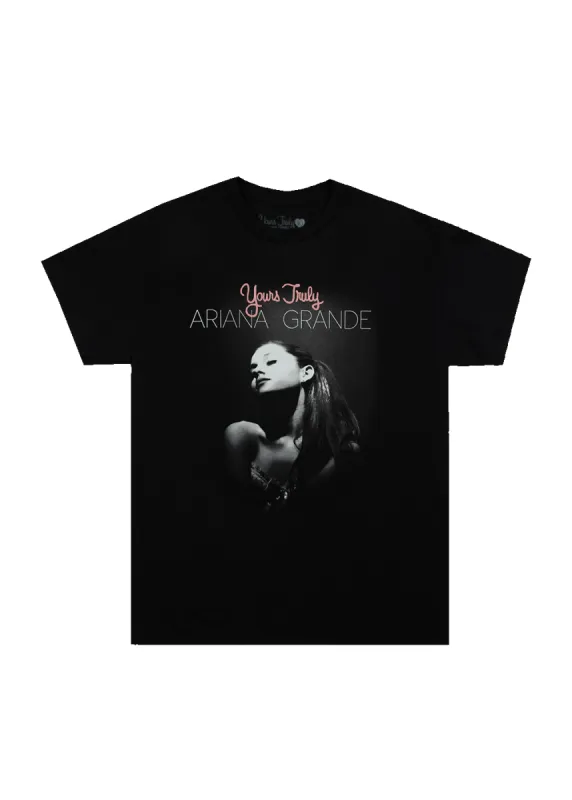 yours truly 10th anniversary puff print tee sold by Ariana Grande