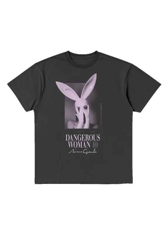 dangerous woman 10 logo t-shirt made by Ariana Grande