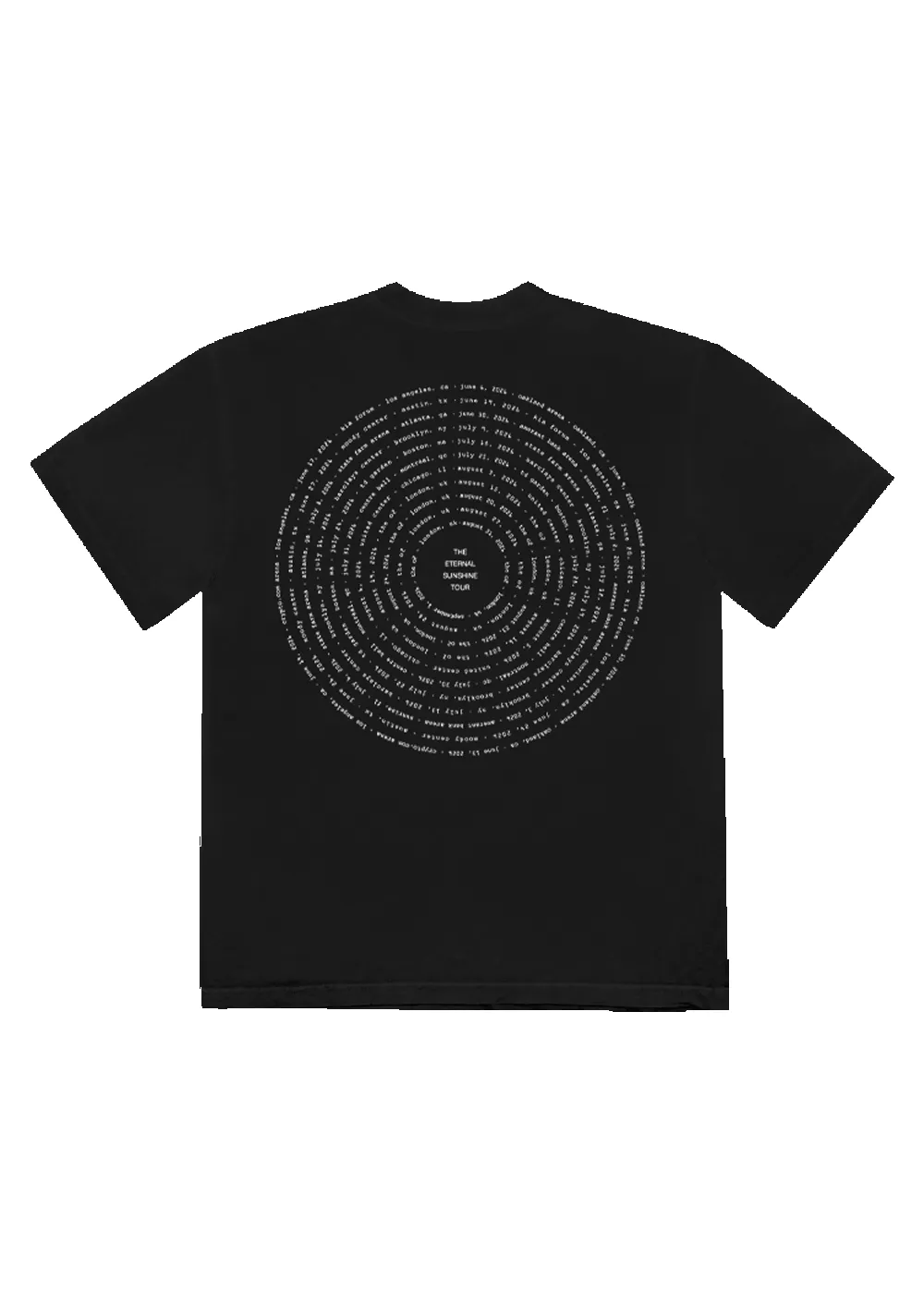 Eternal Sunshine Tour Swirl T-Shirt (Black) sold by Ariana Grande product image thumbnail 3