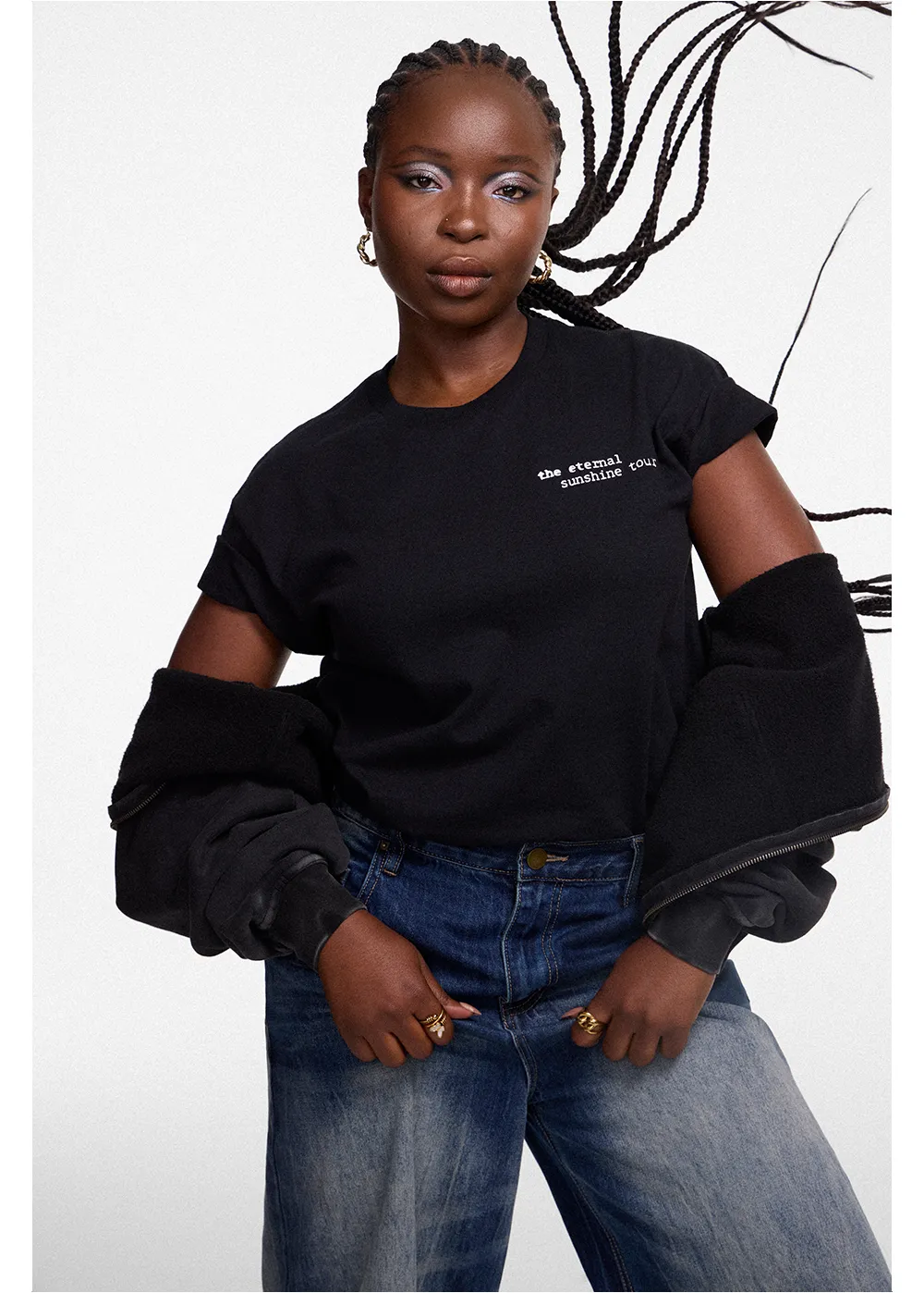 Eternal Sunshine Tour Swirl T-Shirt (Black) sold by Ariana Grande product image thumbnail 4