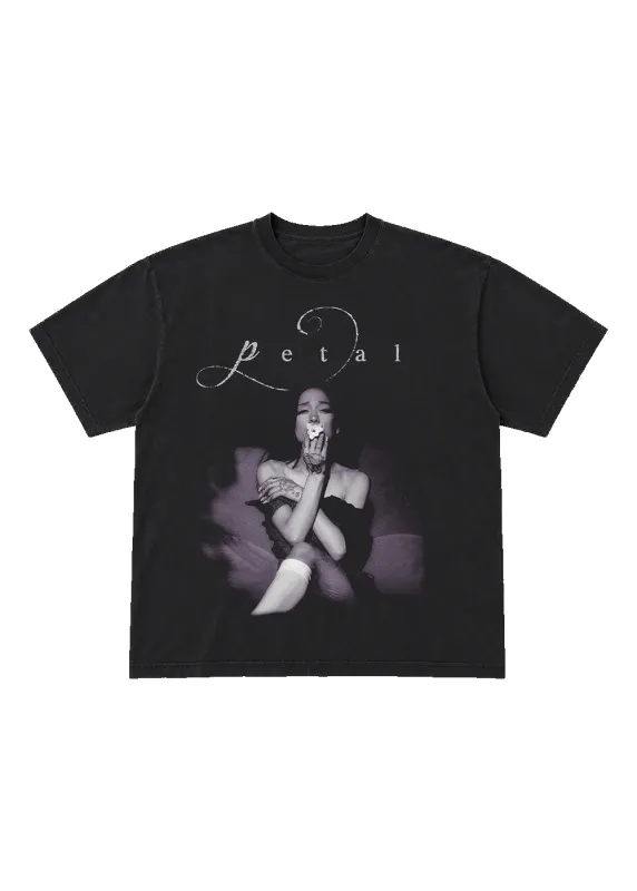 petal script t-shirt made by Ariana Grande