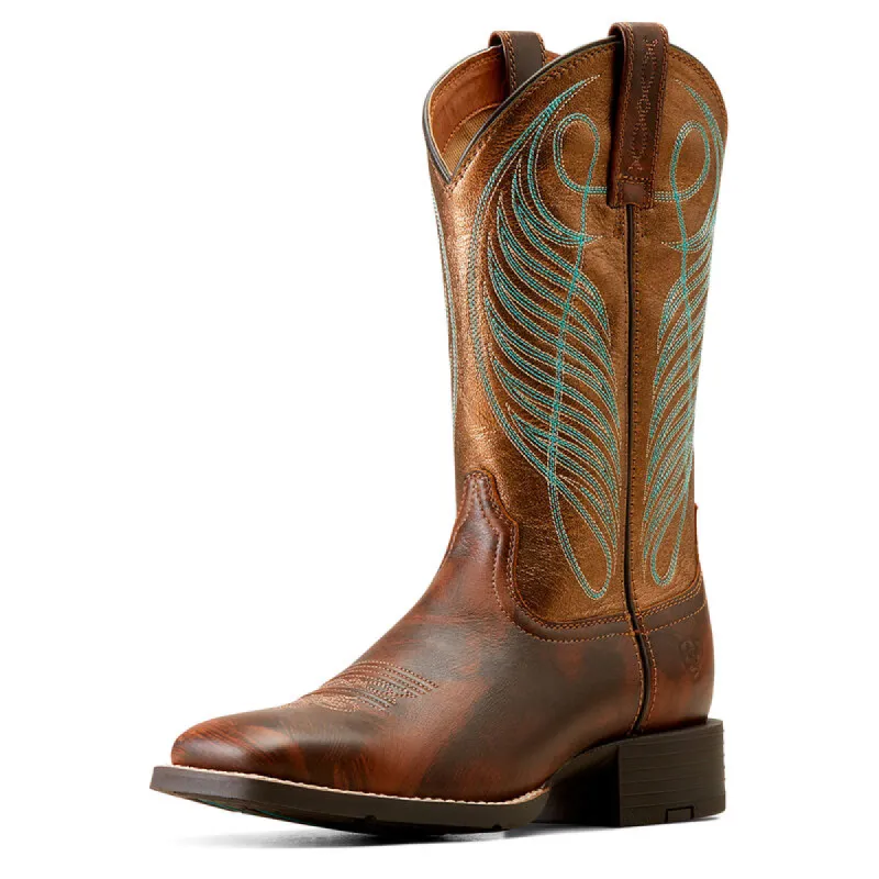 Round Up Wide Square Toe Western Boot sold by Ariat