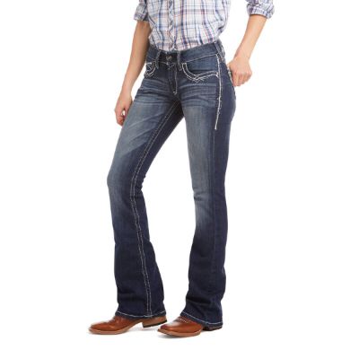 R.E.A.L. Mid Rise Stretch Entwined Boot Cut Jean sold by Ariat
