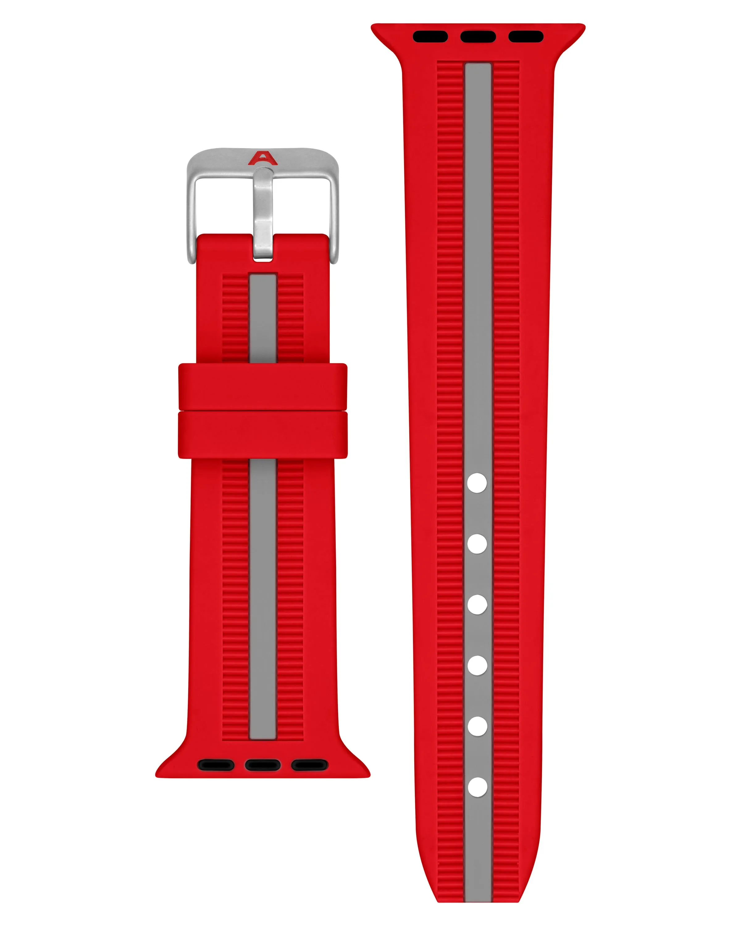 Racer Silicone Band for Apple Watch™ | Red/Gray sold by Armitron product image thumbnail 2