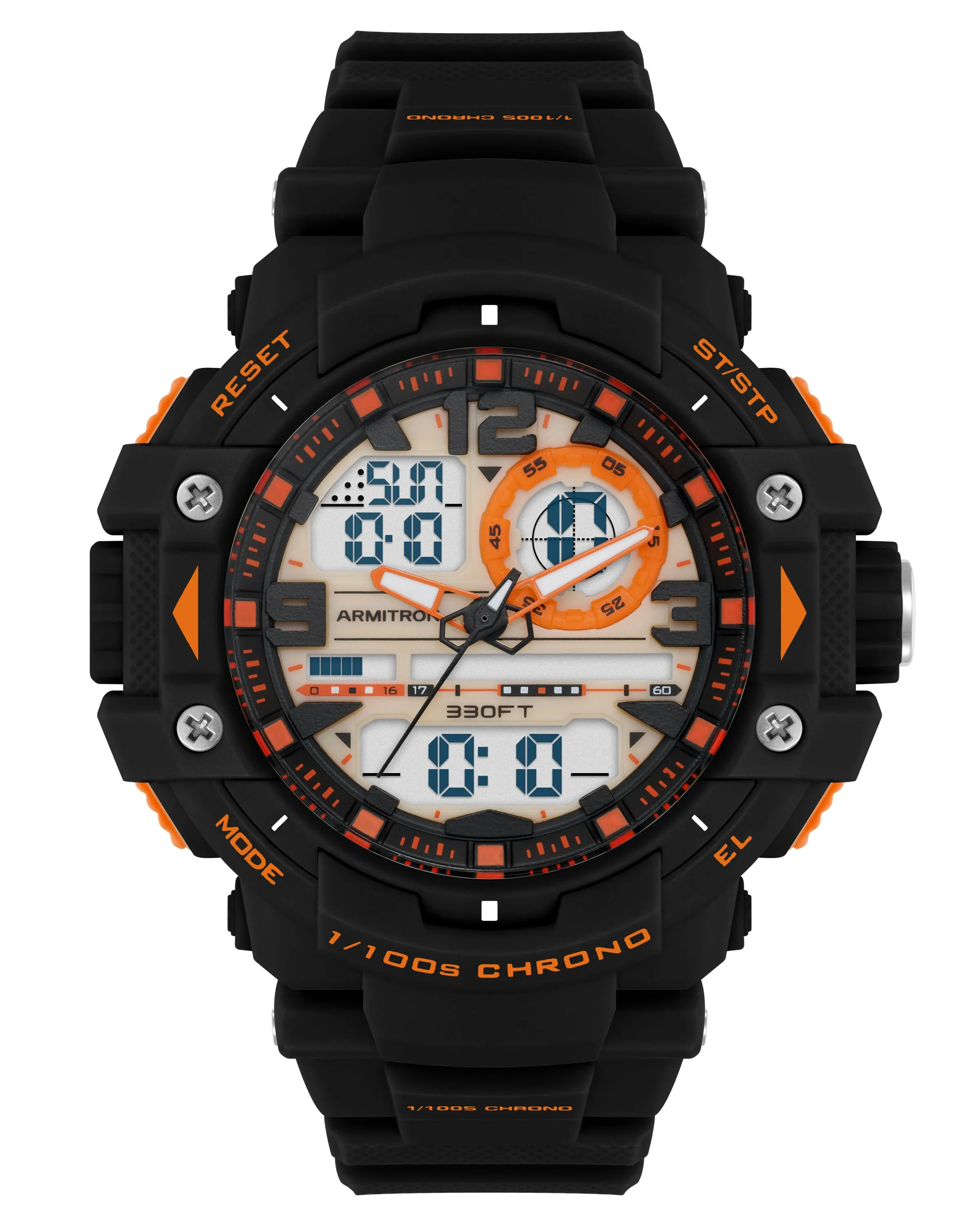 Dual™ | 52mm, Black/Orange sold by Armitron