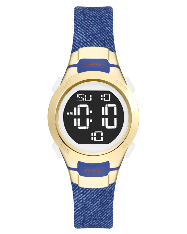 Dragonfly Sport™ | 27mm, Blue Denim Print sold by Armitron