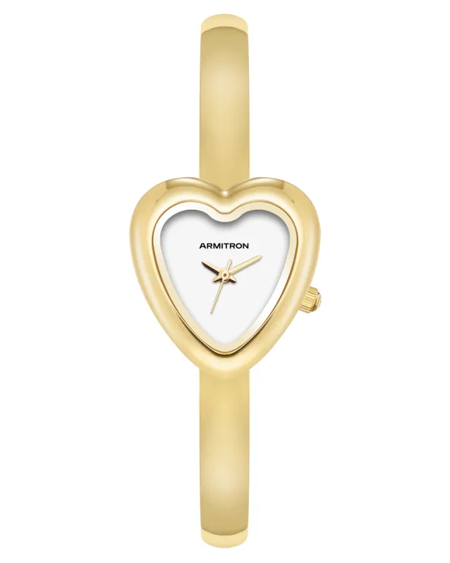 Heart Bangle™ | 24.9mm, Gold/White sold by Armitron
