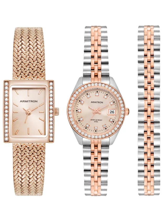 Athena & Minnie Crystal | Rose Gold & Rose Gold sold by Armitron