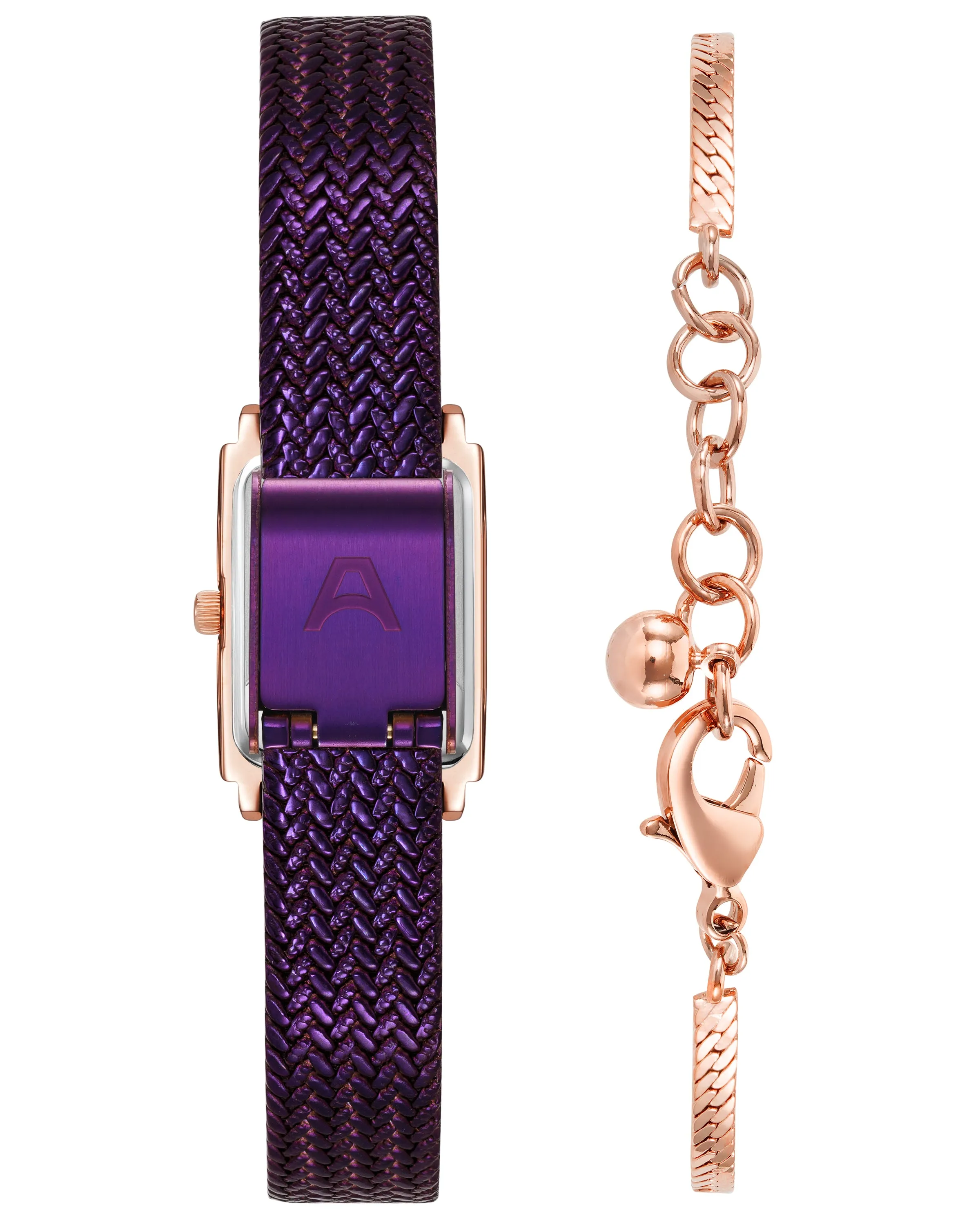 Athena Watch & Bracelet Set™ | 18mm, Plum/Rose Gold sold by Armitron product image thumbnail 3