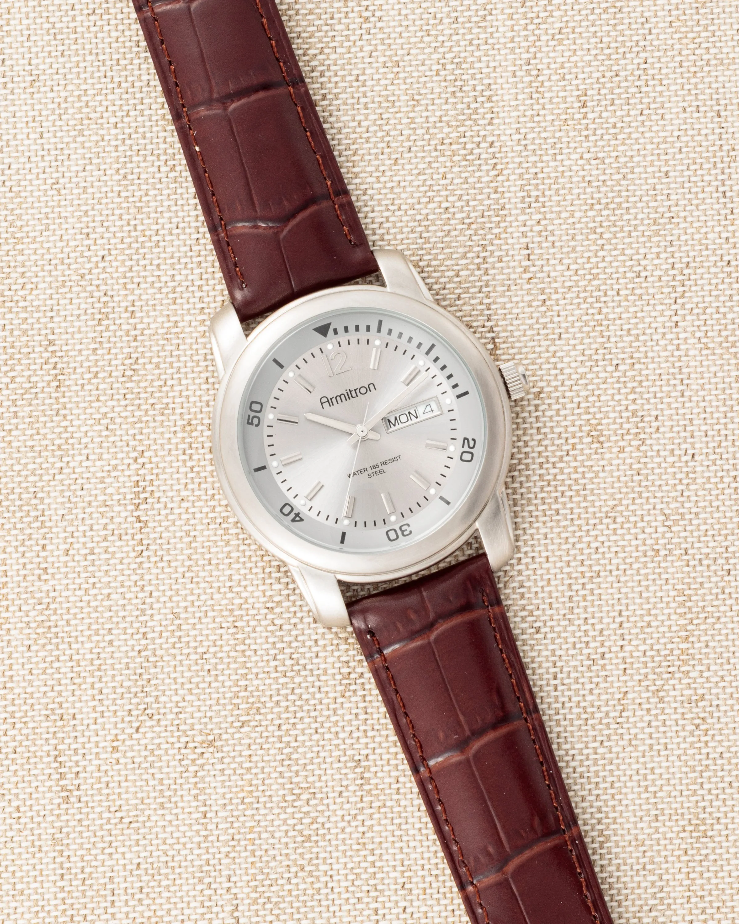 Vintage4087™ | Silver/Brown sold by Armitron