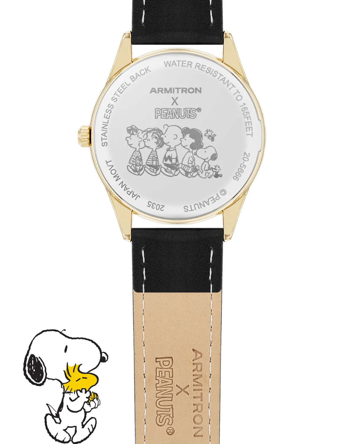Armitron x Peanuts: The Lineup | 36mm, Peanuts Black/Gold sold by Armitron product image thumbnail 5