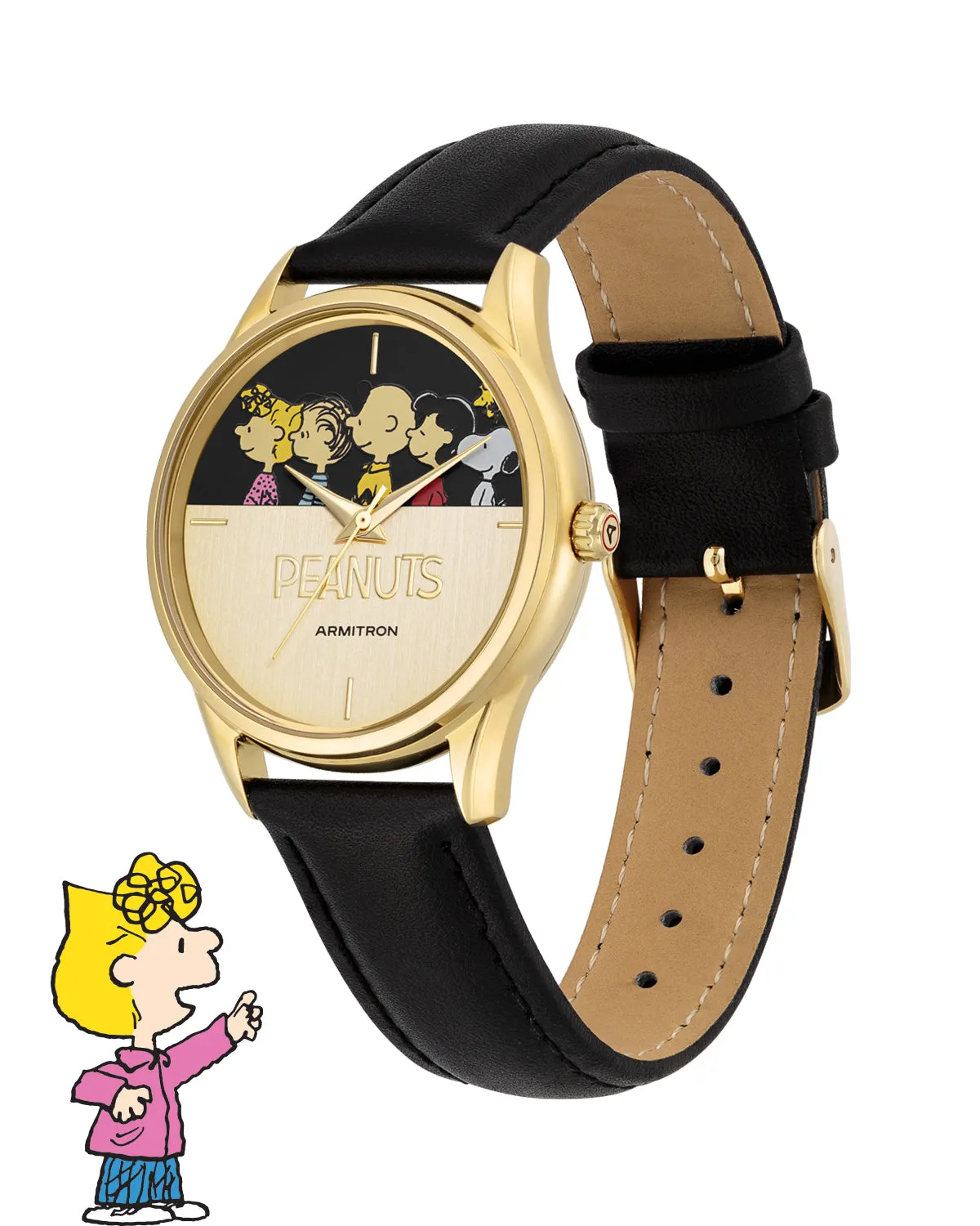 Armitron x Peanuts: The Lineup | 36mm, Peanuts Black/Gold sold by Armitron product image thumbnail 3