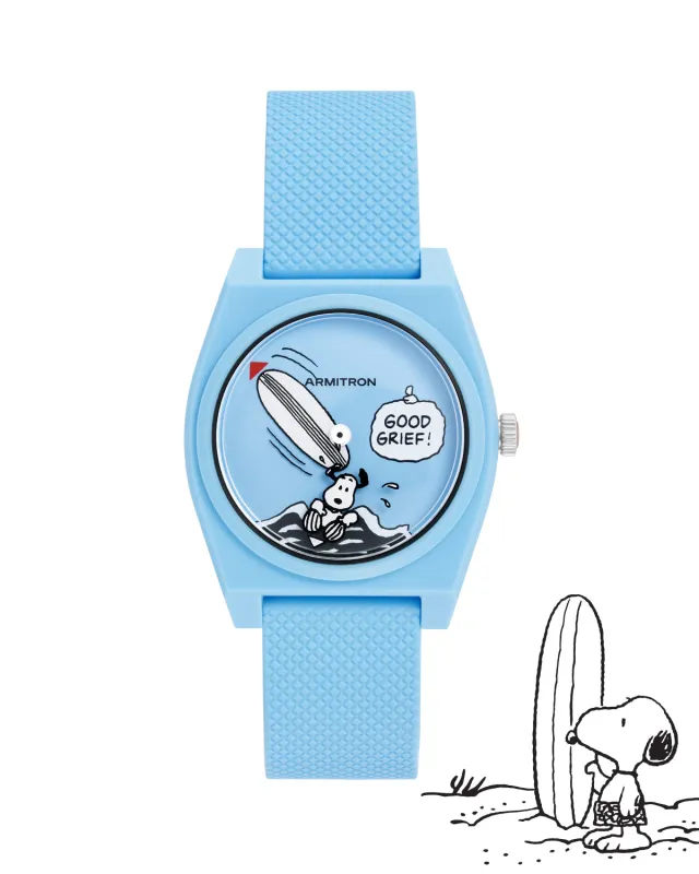 Armitron x Peanuts: Good Grief! | 36mm, Peanuts Blue Ocean Plastic sold by Armitron