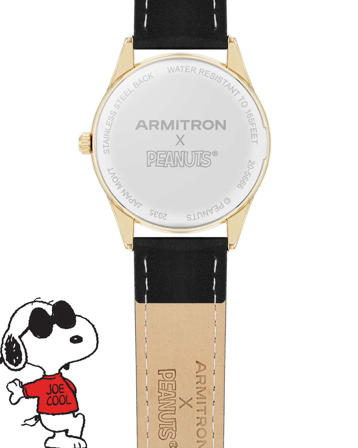 Armitron x Peanuts: Golden Cool | 36mm, Peanuts Black/Gold/Red sold by Armitron product image thumbnail 5