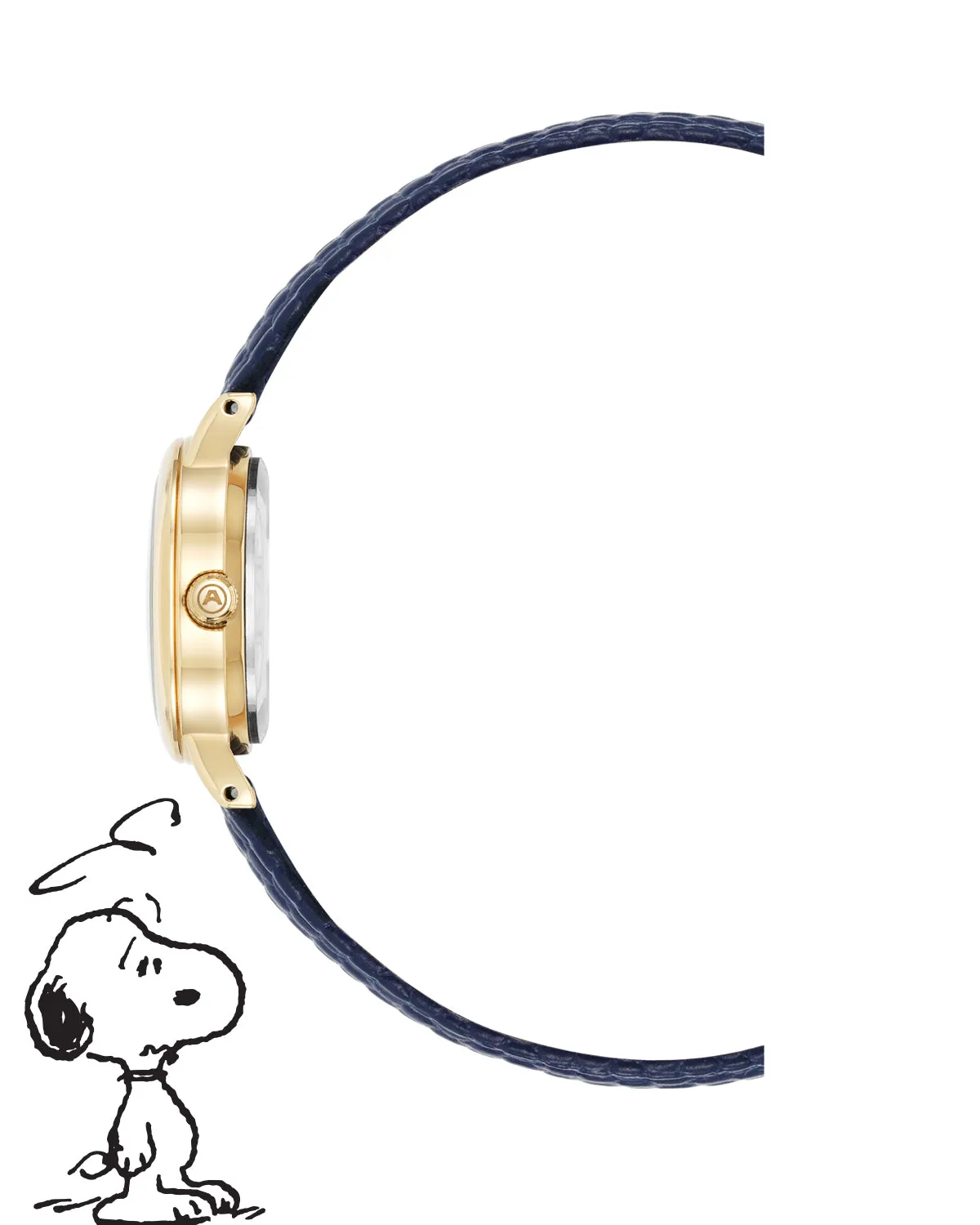 Armitron x Peanuts: Dressed to the Nines | 24mm, Peanuts Navy/Gold sold by Armitron product image thumbnail 4