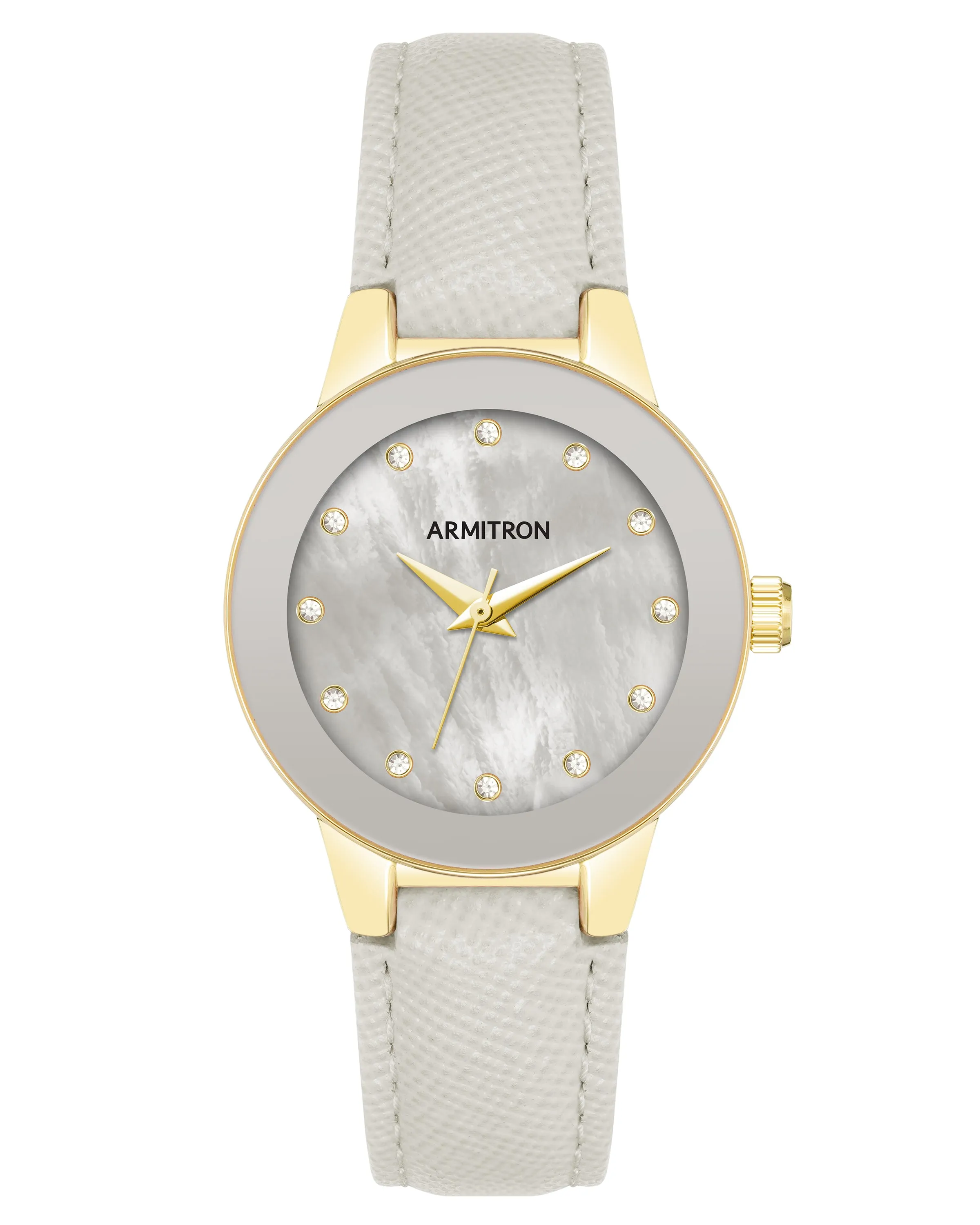 Charlotte™ | 30mm, Light Gray/Gold sold by Armitron