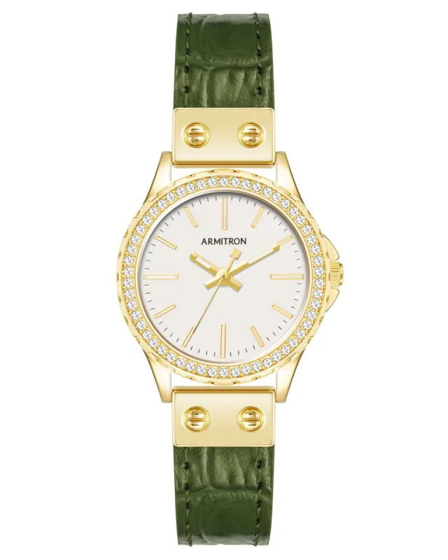 Millie™ | 30mm, Gold/Green sold by Armitron