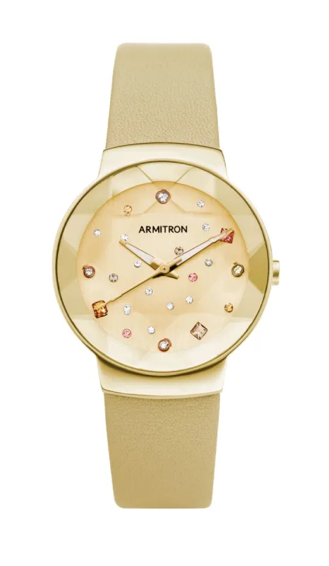 Ringlet Leather™ | 33mm, Yellow Gold sold by Armitron