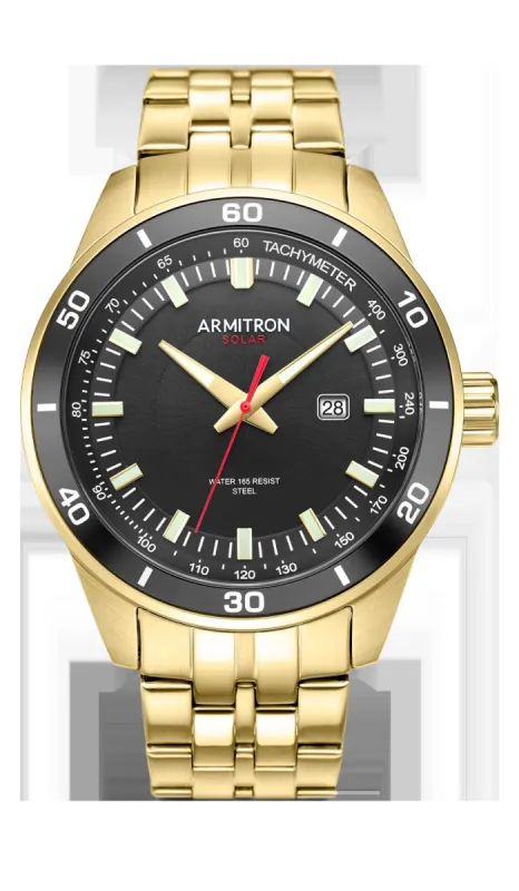 Solar Bold™ | 46mm, Gold/Black sold by Armitron