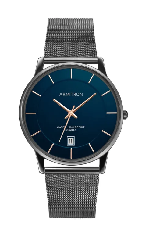 Armitron Deco X™ | 38mm, Gunmetal/Blue sold by Armitron