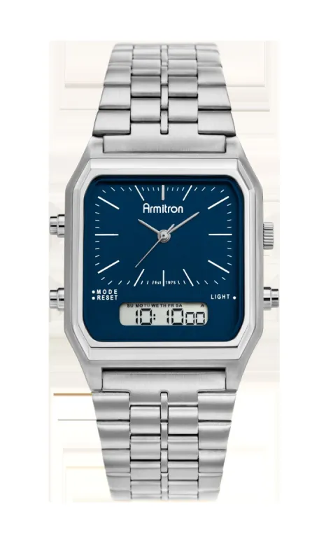 Ridgemont™ | 42mm, Silver/Blue sold by Armitron