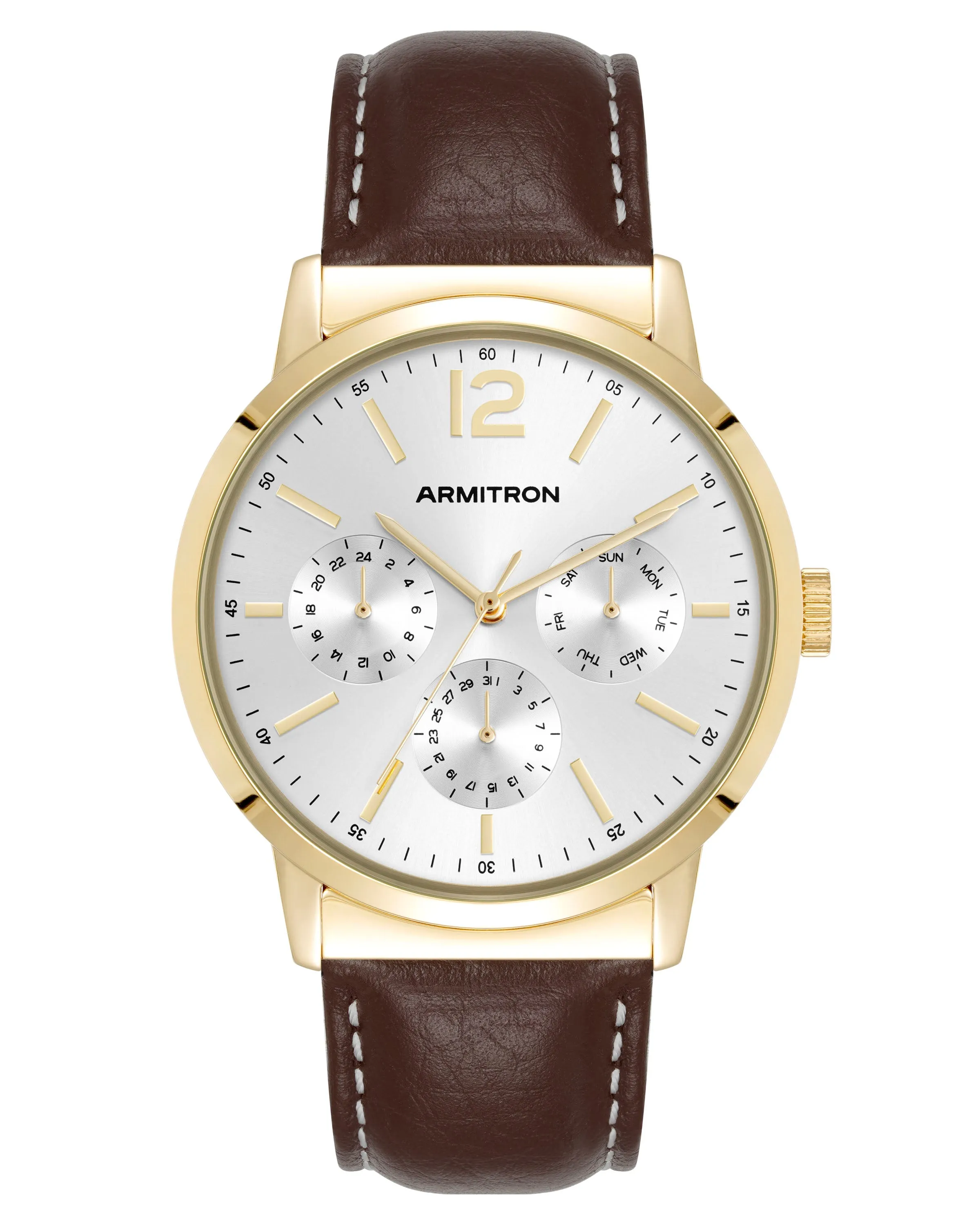 Hudson™ | 42mm, Brown Leather sold by Armitron