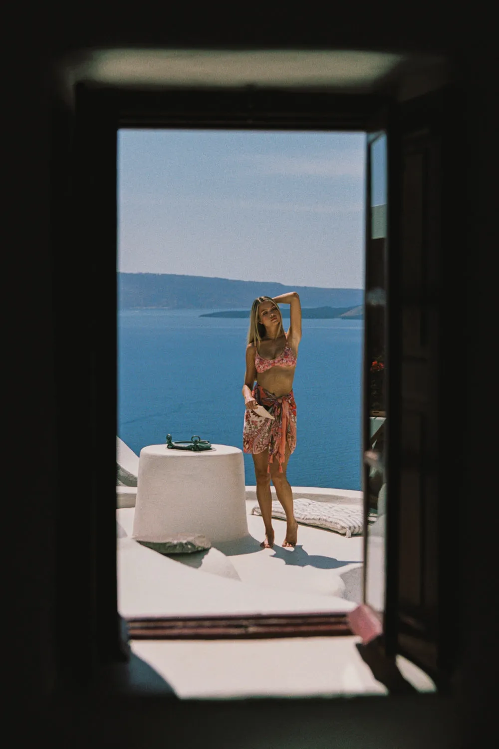 Malibu Beach Scarf in Coral sold by Arnhem product image thumbnail 5