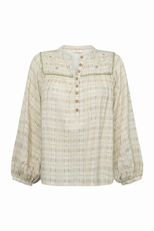 Poppy Blouse in Juniper sold by Arnhem