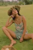 Oria Playsuit in Teal sold by Arnhem