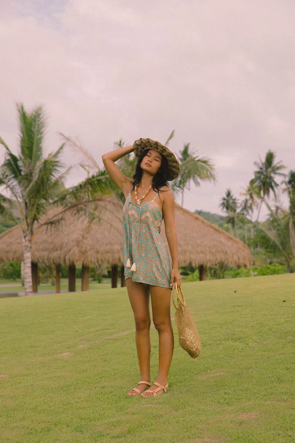Oria Playsuit in Teal sold by Arnhem product image thumbnail 3