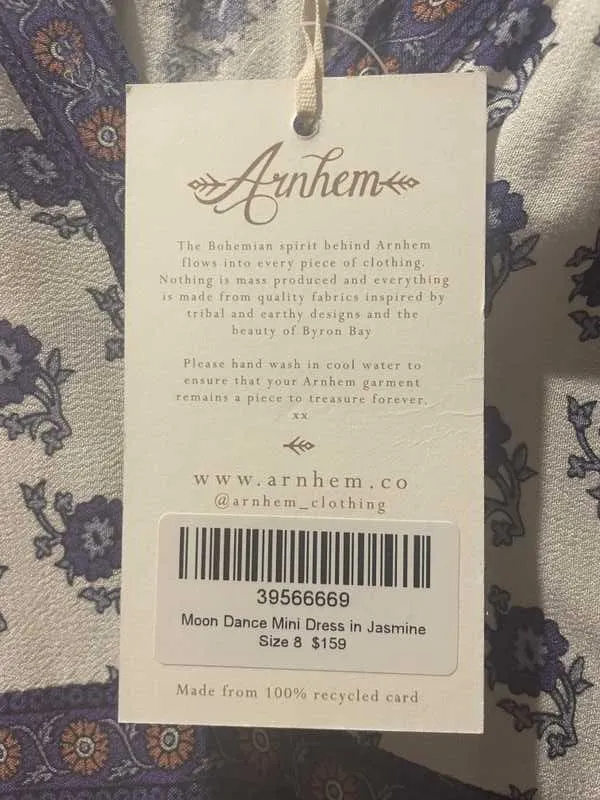 Moondance Mini Dress in Jasmine sold by Arnhem product image thumbnail 4