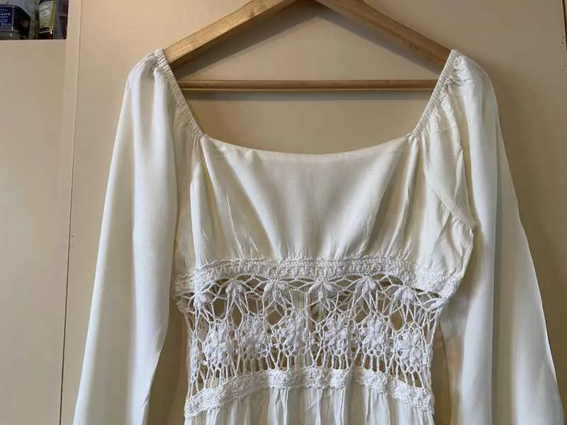 Cream long boho dress - Pre-loved sold by Arnhem product image thumbnail 2