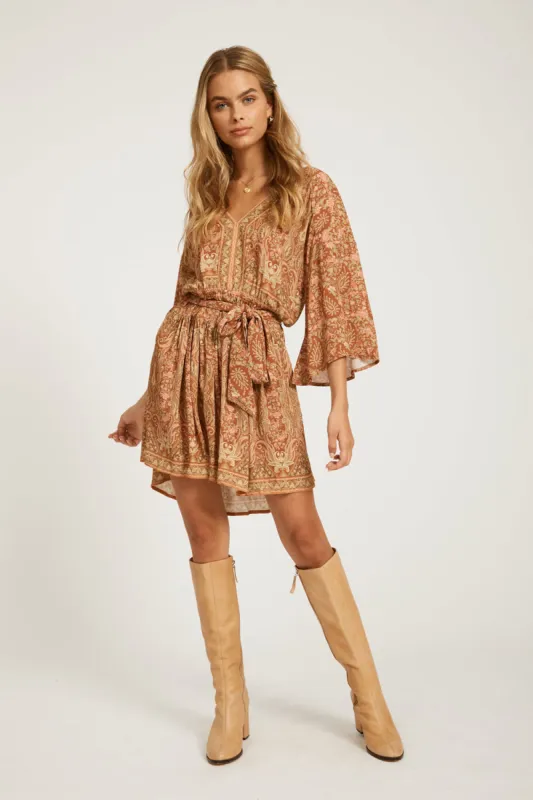 Harley Mini Dress in Rust - Pre-loved sold by Arnhem