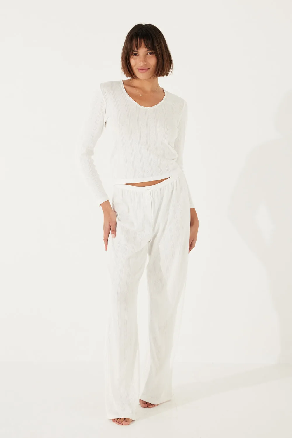 The Dreamers Lounge Top in Cloud sold by Arnhem product image thumbnail 4