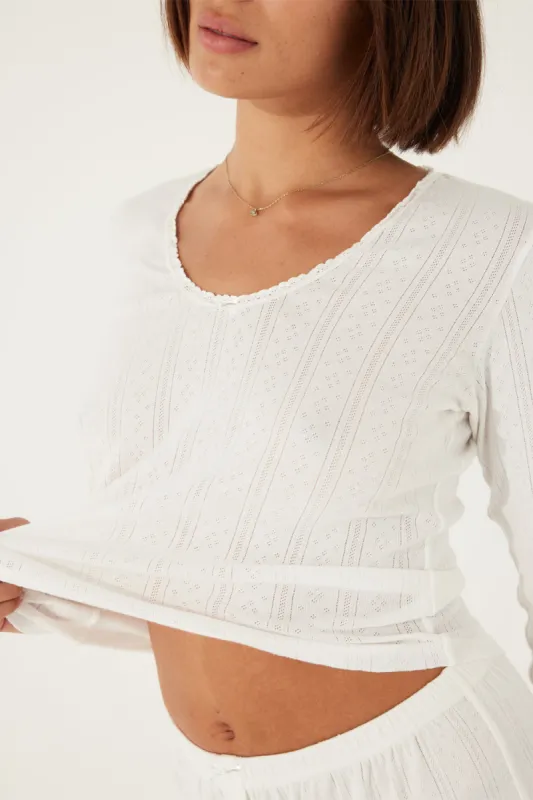 The Dreamers Lounge Top in Cloud sold by Arnhem