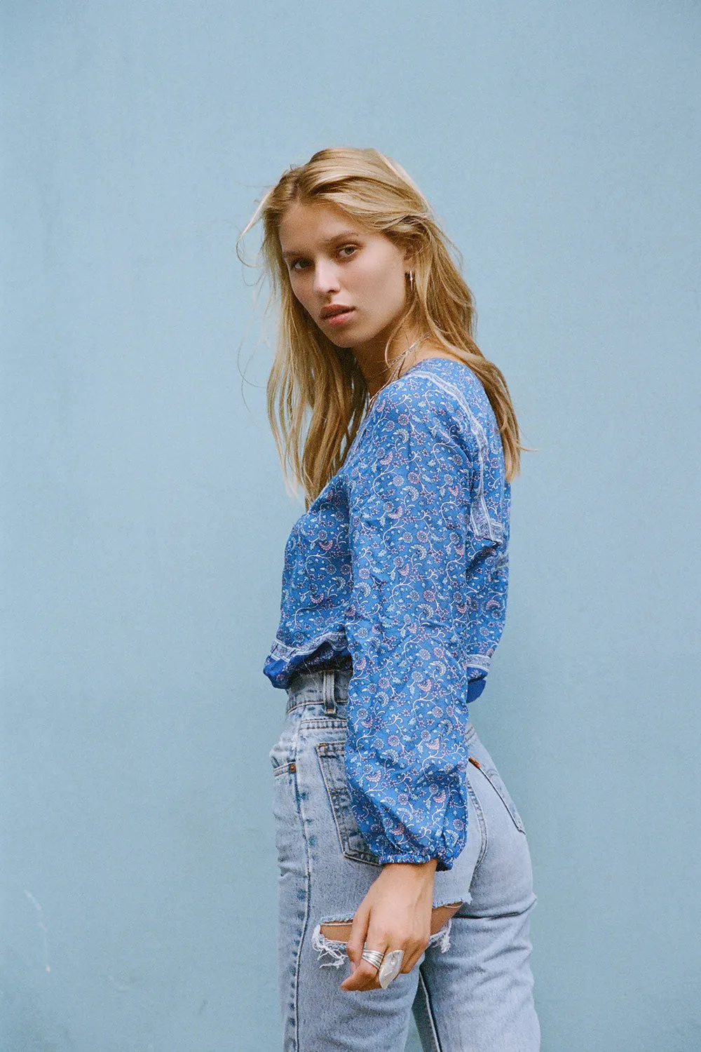 Wisteria Blouse in Moonlight Blue - Pre-loved sold by Arnhem product image thumbnail 4