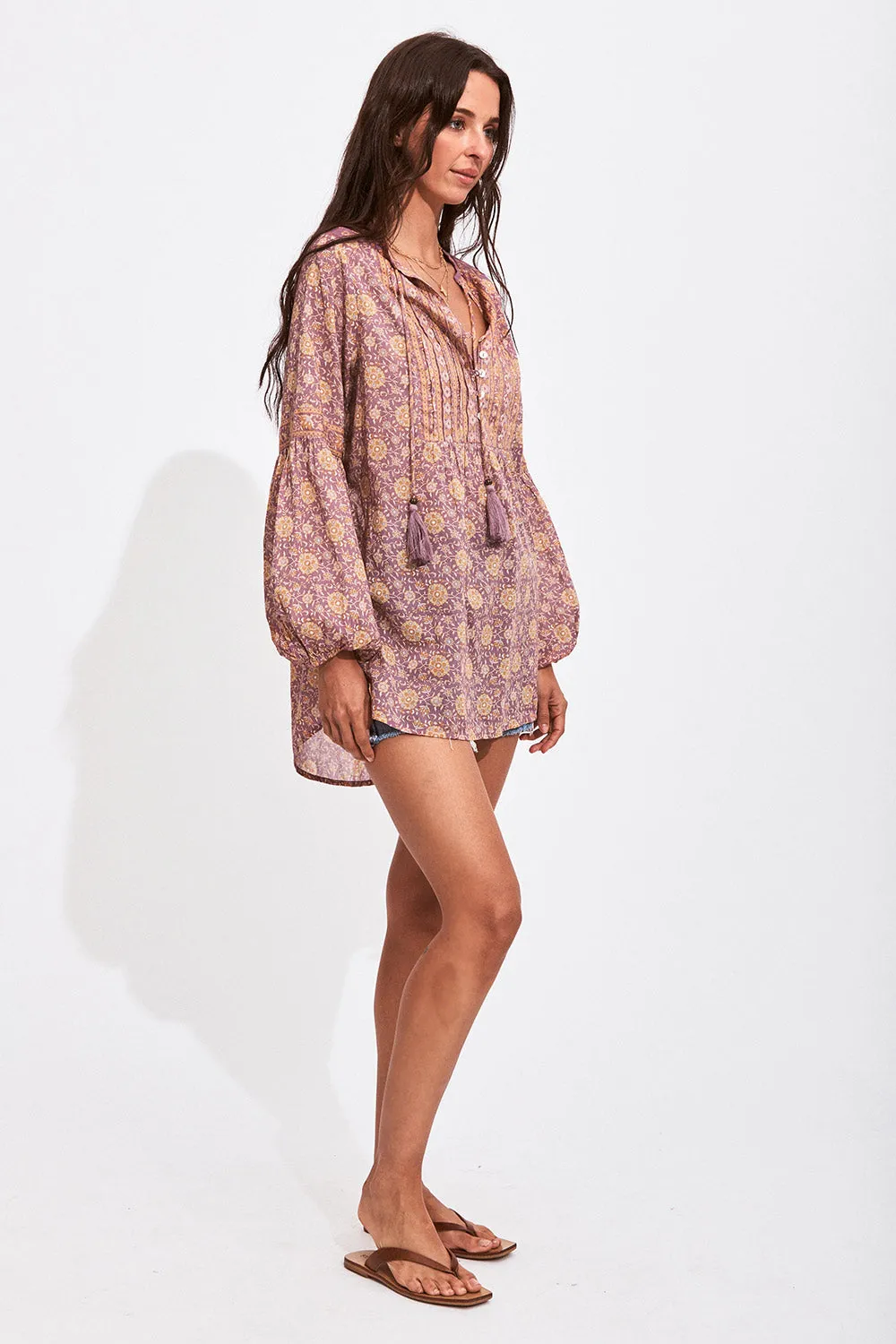 Carmen Blouse in Fig sold by Arnhem product image thumbnail 4