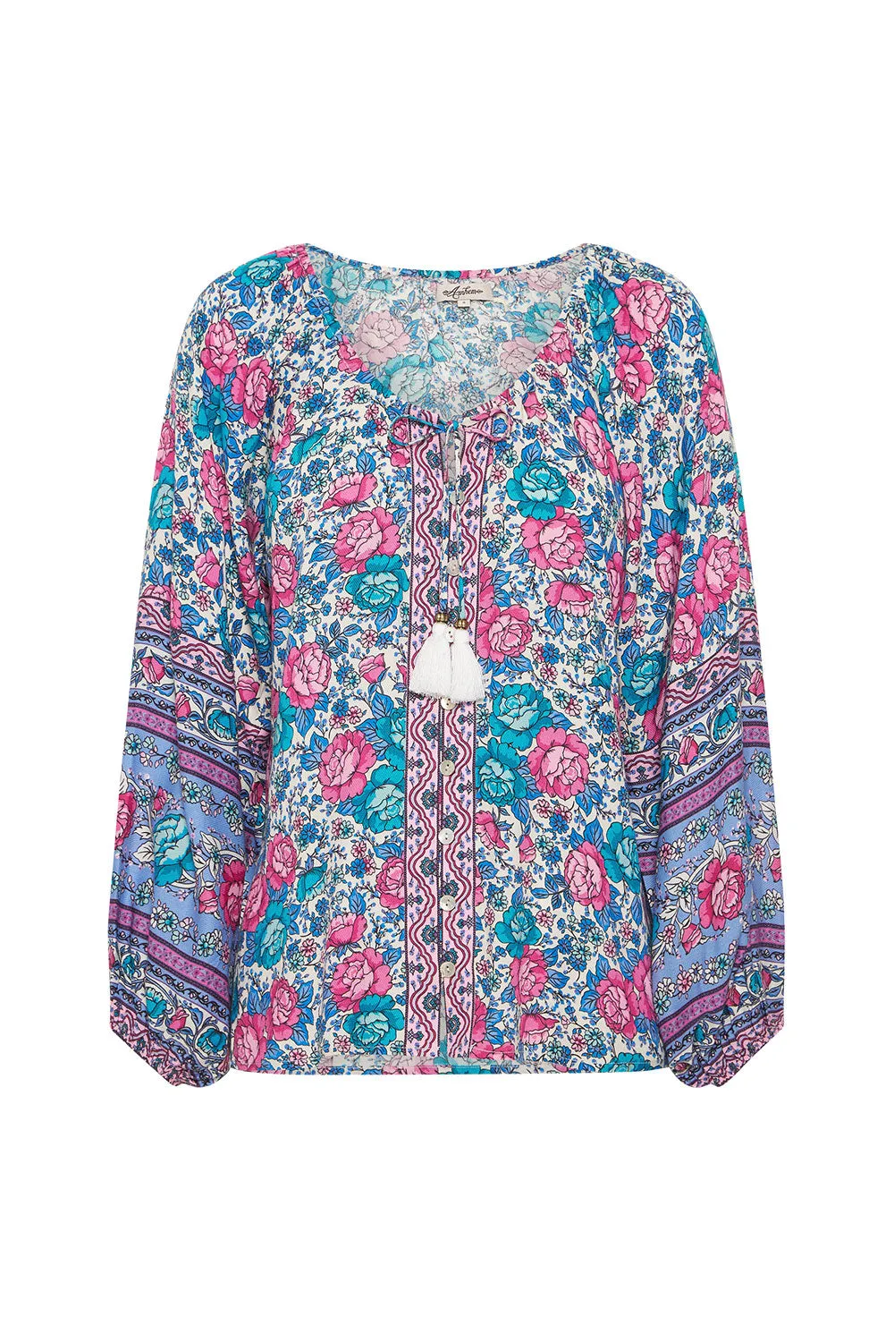 Amberley Blouse in Sapphire sold by Arnhem