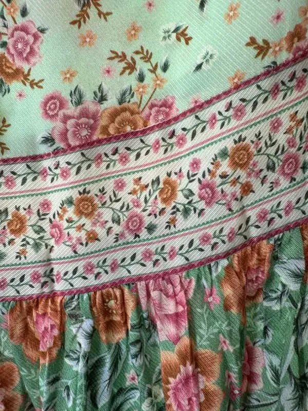 Floral Mint and Pink Mini Skirt sold by Arnhem product image thumbnail 4