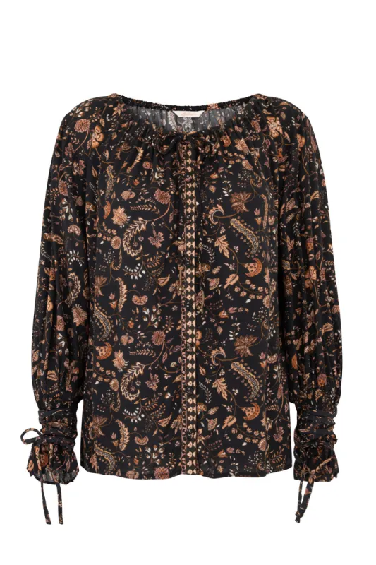 Renata Blouse in Raven - Pre-loved sold by Arnhem