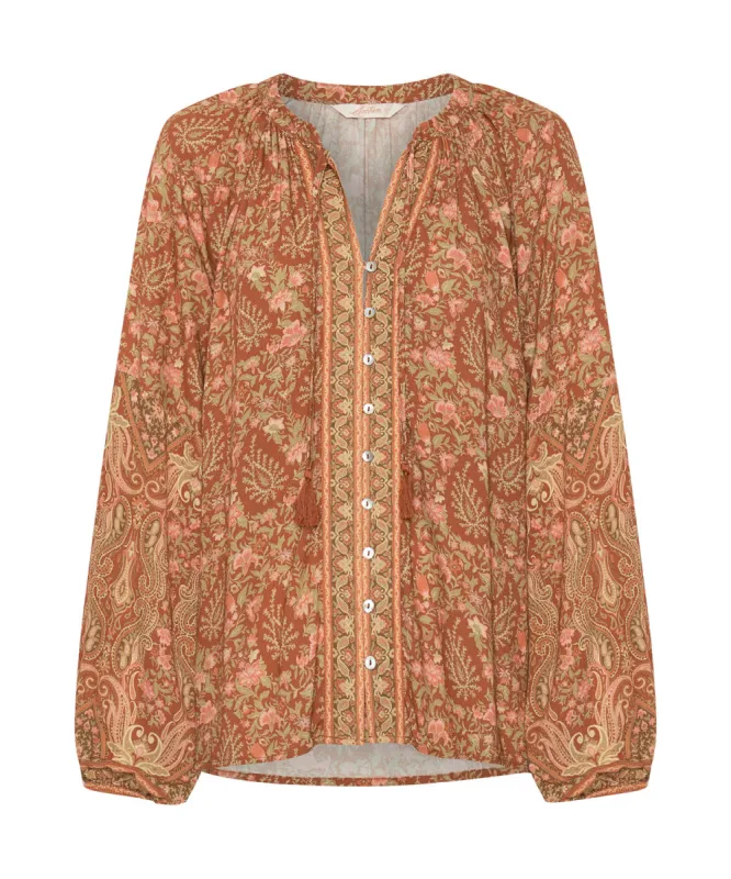 Harley Blouse in Rust - Pre-loved sold by Arnhem