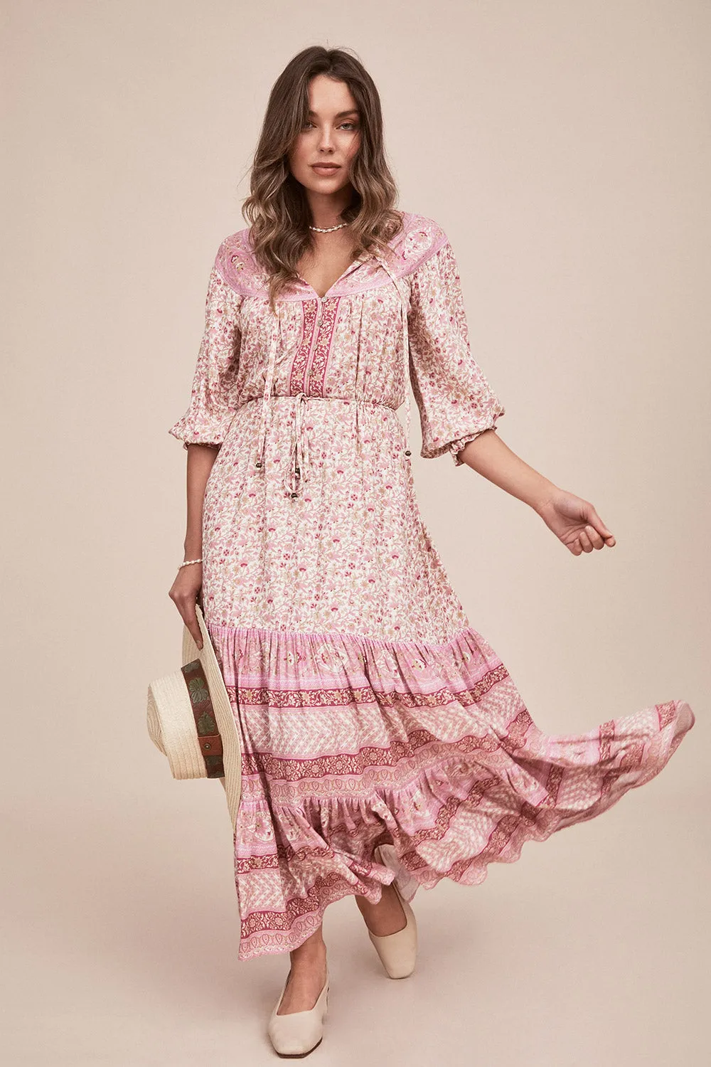 Maeve Midi Dress in French Pink sold by Arnhem product image thumbnail 2